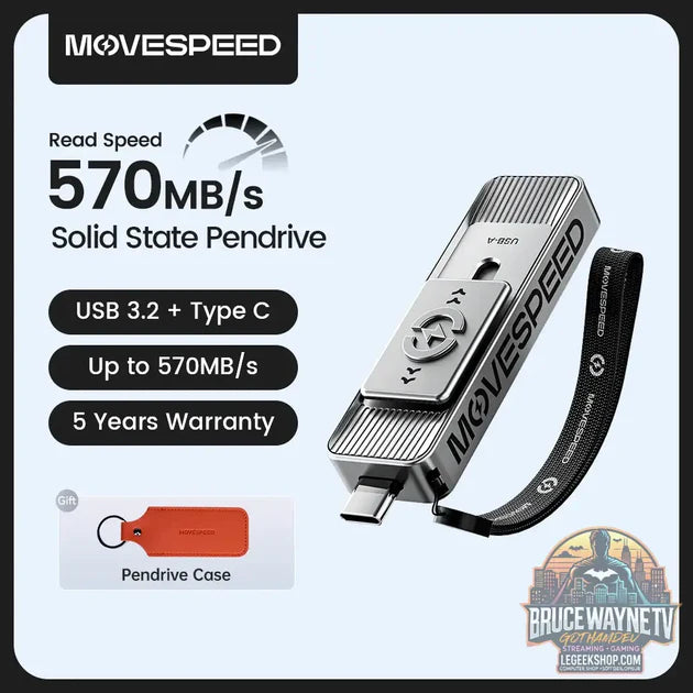 Guide d'achat : Clé USB 3.2 MOVESPEED SP05 - 2 en 1 USB-A + Type-C - Jusqu'à 2To
