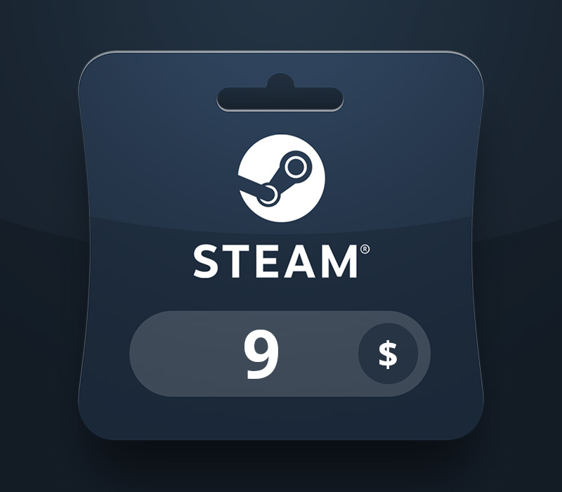 Steam Wallet USD 9 Gift Card IQ
