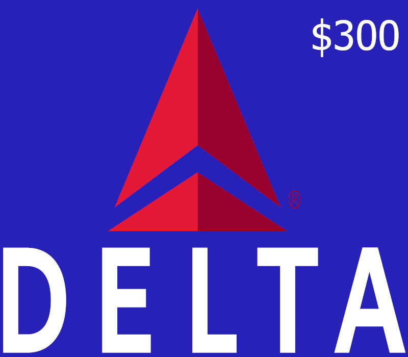 Delta Air Lines USD 300 Gift Card