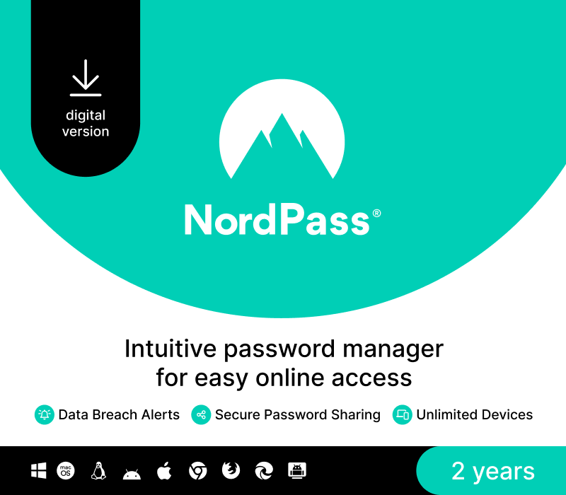 NordPass Premium AU Key (2 Years / Unlimited Devices)