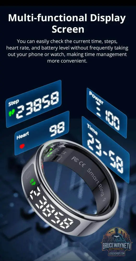 💍 COLMI R12 – Anneau intelligent avec écran tactile & suivi santé - Legeekshop