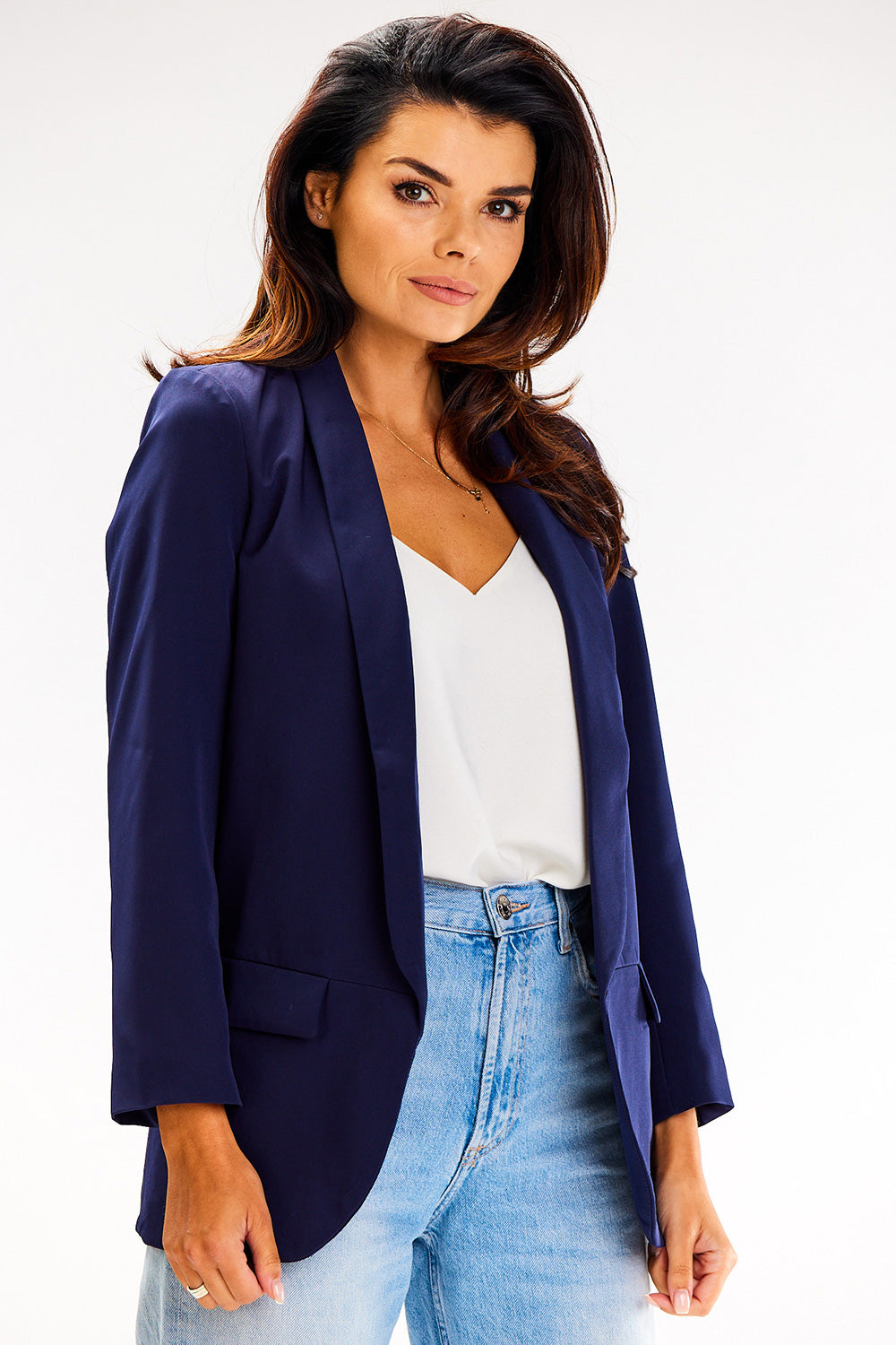 Blazer femme awama — bleu marine