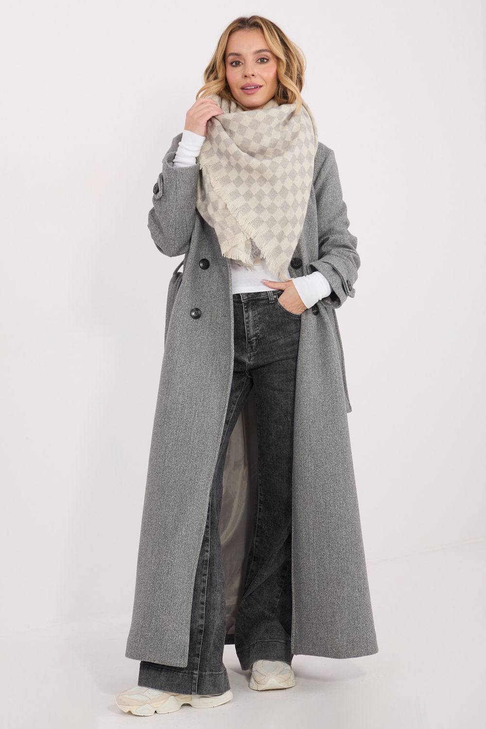 Châle femme AT — beige