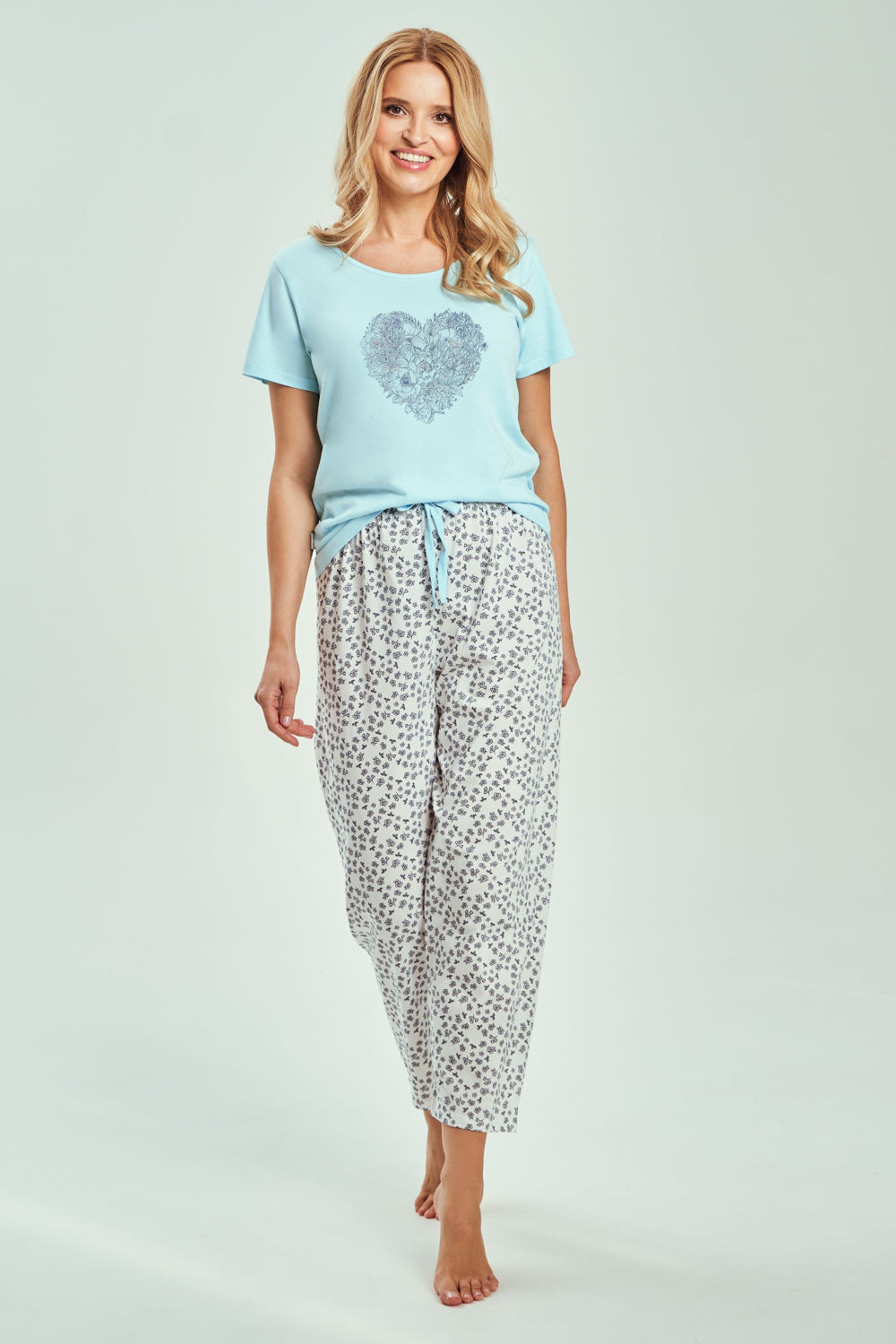 Pyjama femme Taro — bleu