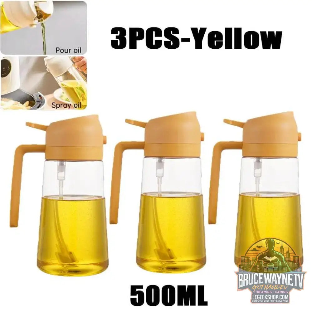 🥗 Bouteille de Pulvérisation d’Huile 2-en-1 | Distributeur & Spray pour Cuisine, BBQ & Pique-Nique 🌿🔥 - Legeekshop