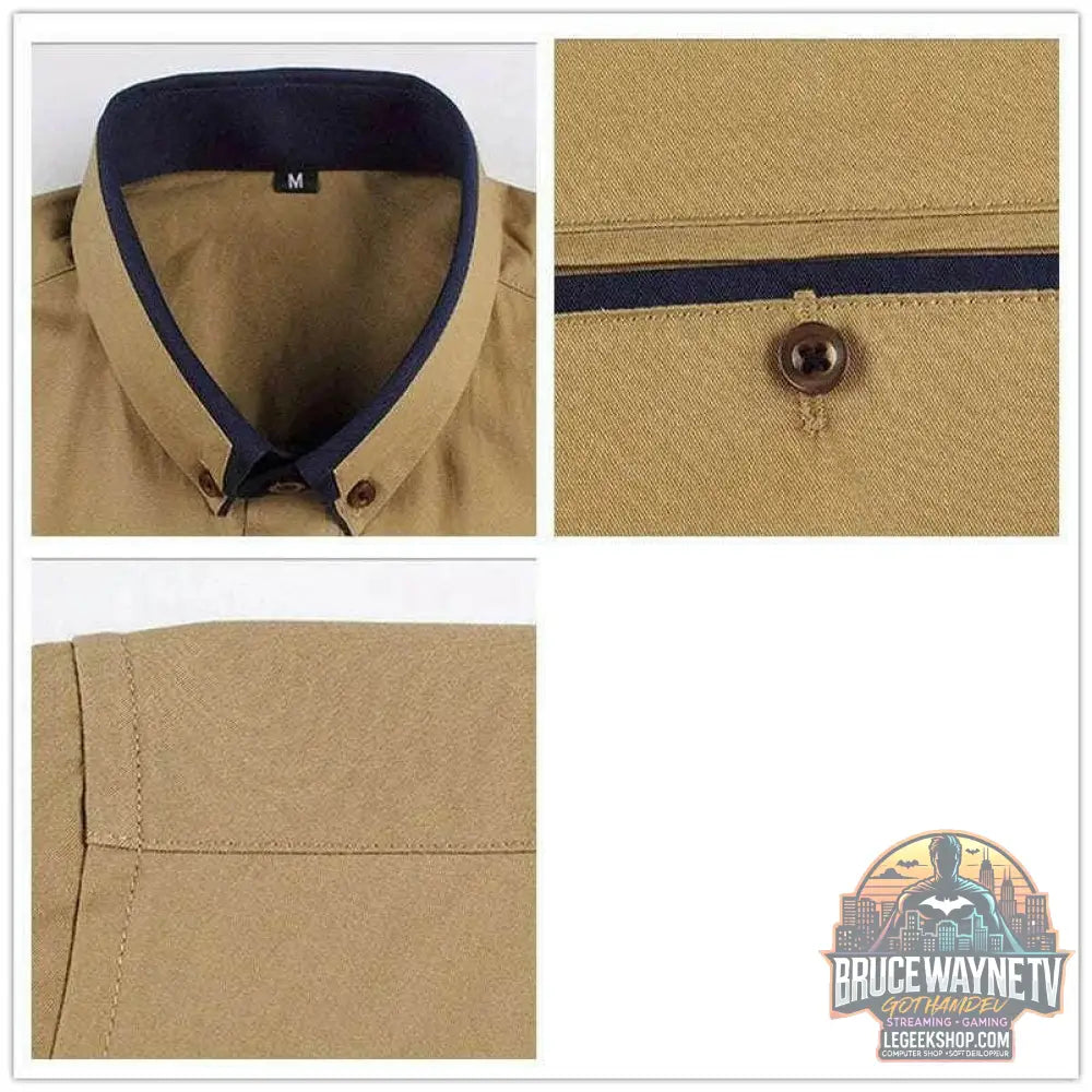 Chemise d'affaires à manches courtes pour hommes, chemise de smoking, col rabattu, grande taille, 5XL, nouveauté, été, 2024 - Legeekshop