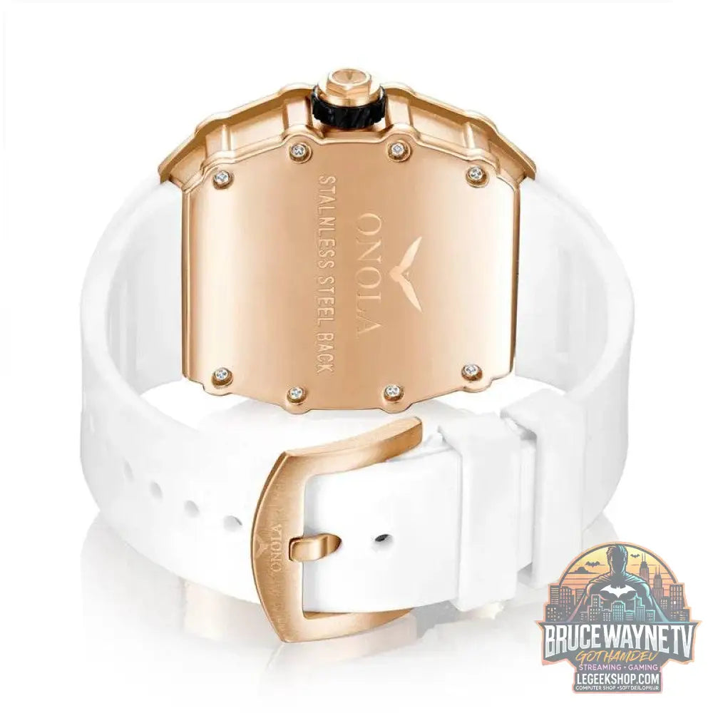 Montre ONOLA Homme, Quartz, Design Incrusté de Diamants, Étanche | Wayne Outfitters - Legeekshop