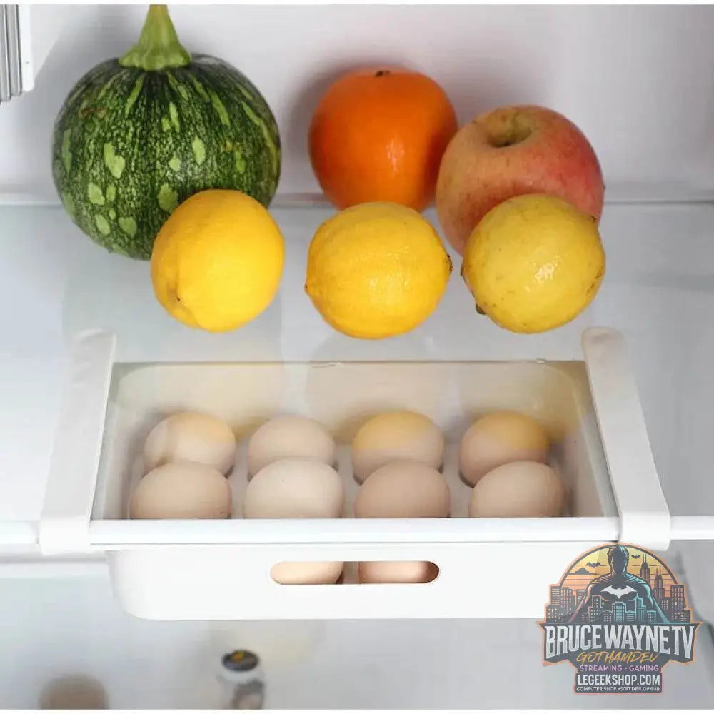 🥚 Boîte de Rangement d'Œufs Coulissante à 3 Couches – Style Échelle | Grande Capacité Réfrigérateur - Legeekshop