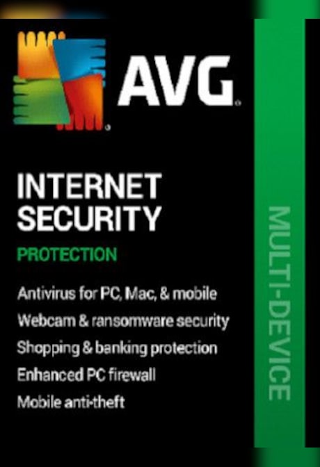 AVG Internet Security (PC, Android, Mac, iOS) (5 Devices, 1 Year) - AVG Key - GLOBAL