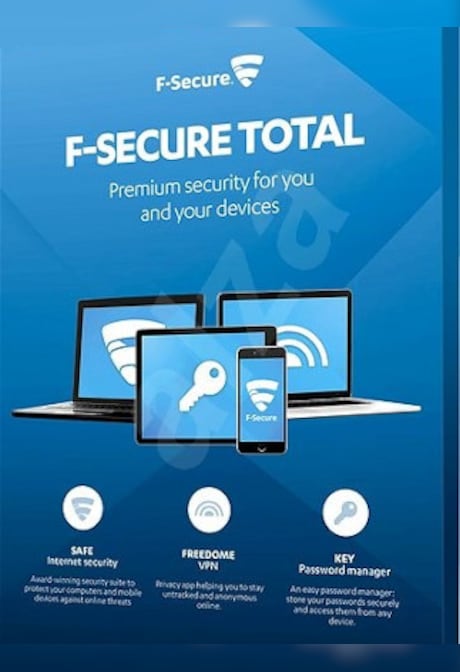 F-Secure Total (PC, Android, Mac, iOS) (1 Device, 1 Year) - F-Secure Key - GLOBAL