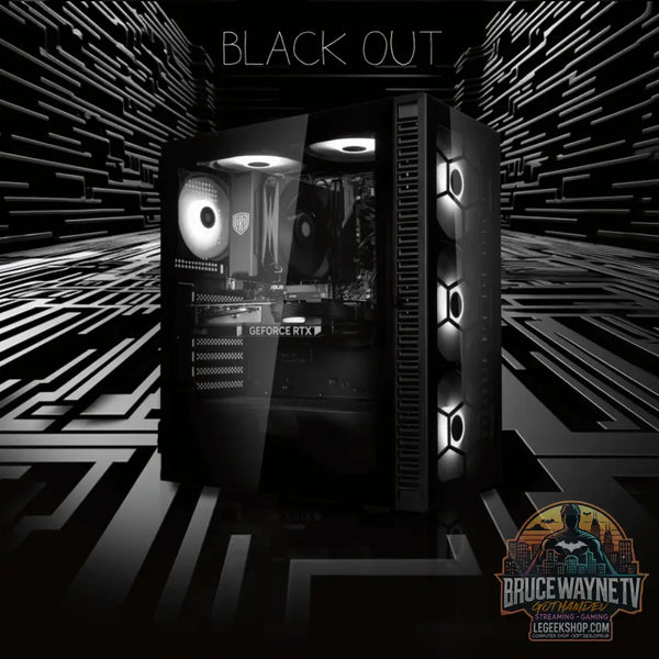 Gaming PC Black Out - AMD Ryzen 5 7600X, NVIDIA GeForce RTX 4060 Ti - Legeekshop