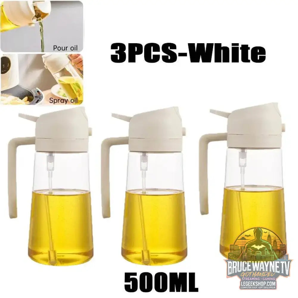 🥗 Bouteille de Pulvérisation d’Huile 2-en-1 | Distributeur & Spray pour Cuisine, BBQ & Pique-Nique 🌿🔥 - Legeekshop