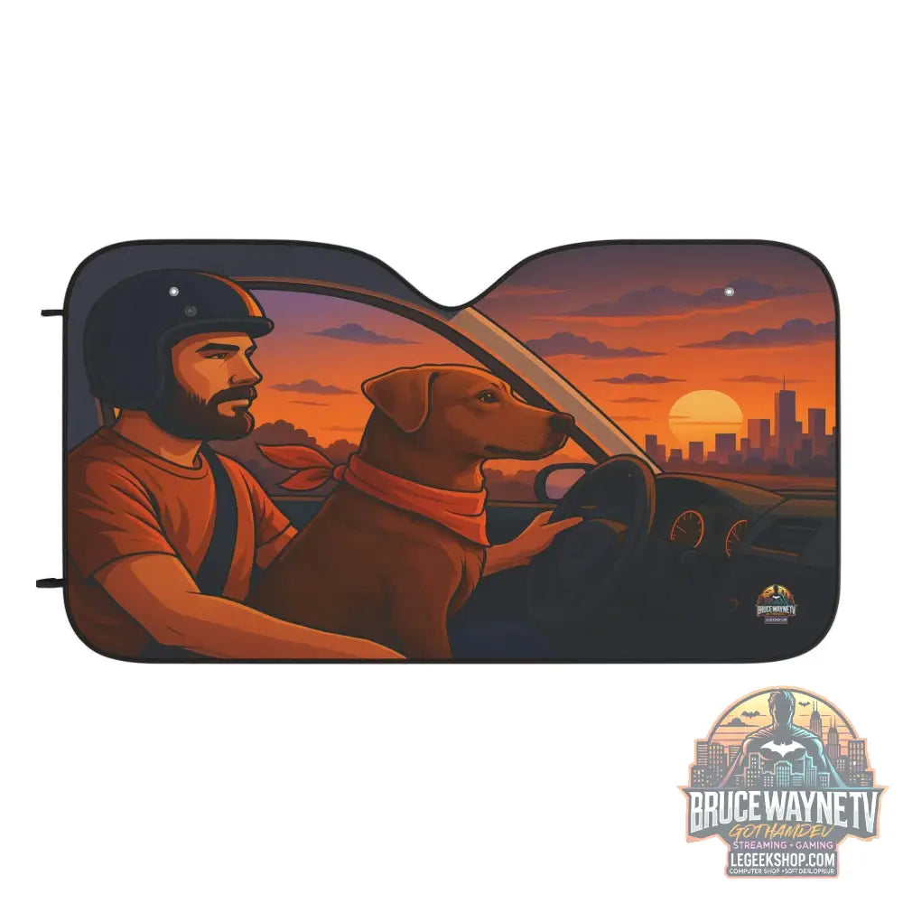 🎮 Pare-soleil Voiture “Sunset Drive” – Édition Limitée 🎮 - Legeekshop