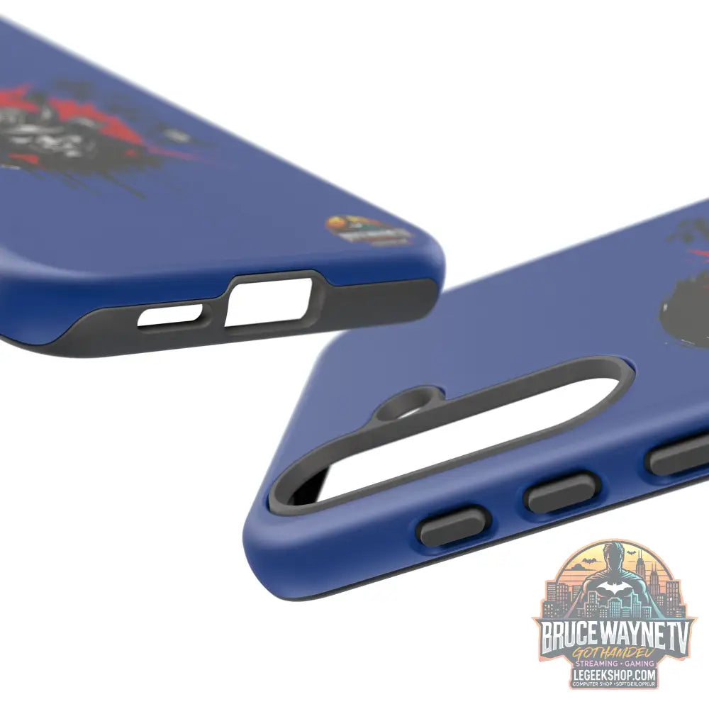 📱 samurai phone case Bleue foncé – coque renforcée Pixel & Galaxy 📱 - Phone Case