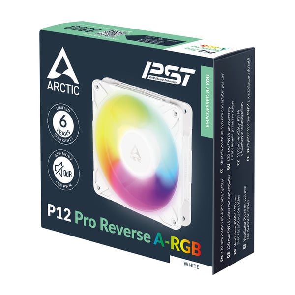 ARCTIC P12 Pro Reverse A-RGB, Gehäuselüfter - ARCTIC - vue 6