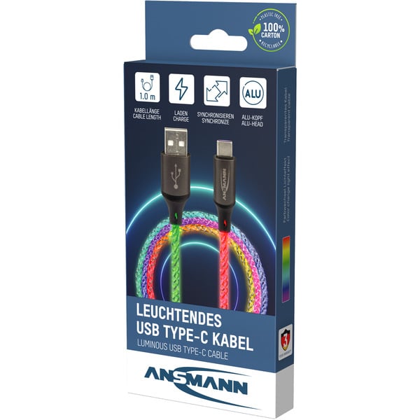 Ansmann USB-A auf USB Typ-C câble - Ansmann - vue 13