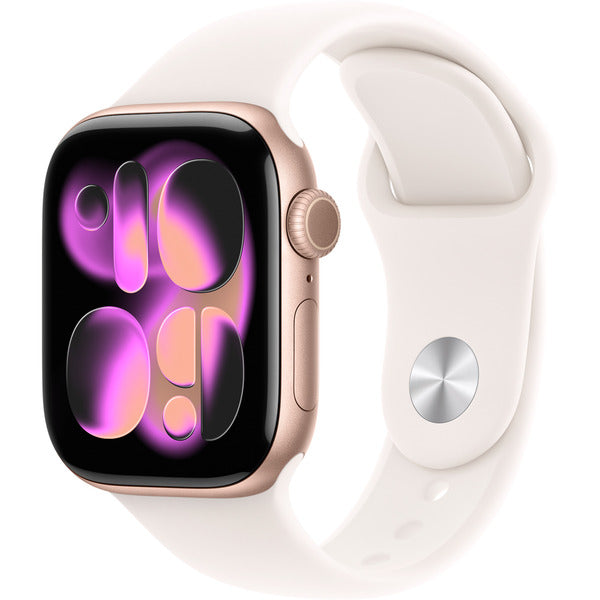 Apple Watch roségold, Aluminium, 42 mm, bracelet sport blassrosa S/M - Apple - vue 2