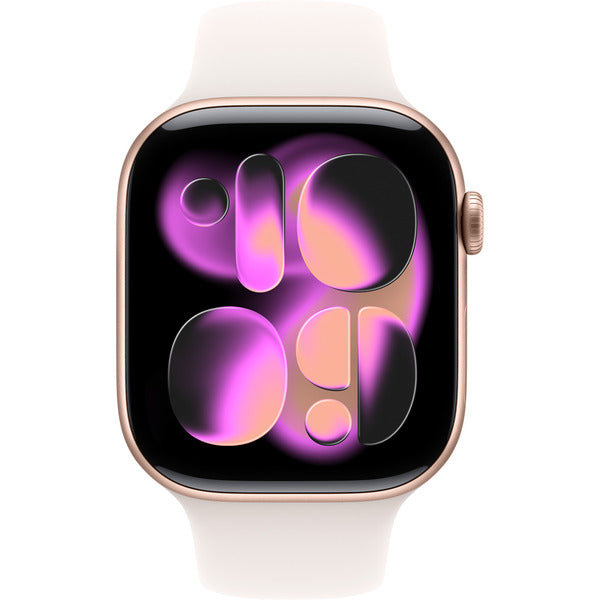 Apple Watch roségold, Aluminium, 46 mm, bracelet sport blassrosa M/L - Apple