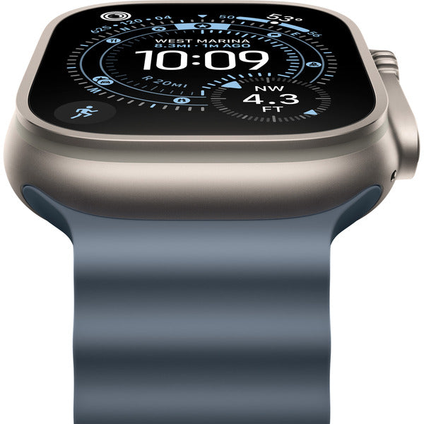 Apple Watch titan, 49 mm, Ocean Armband maritimblau, bracelet / boîtier titane, Cellular - Apple - vue 3