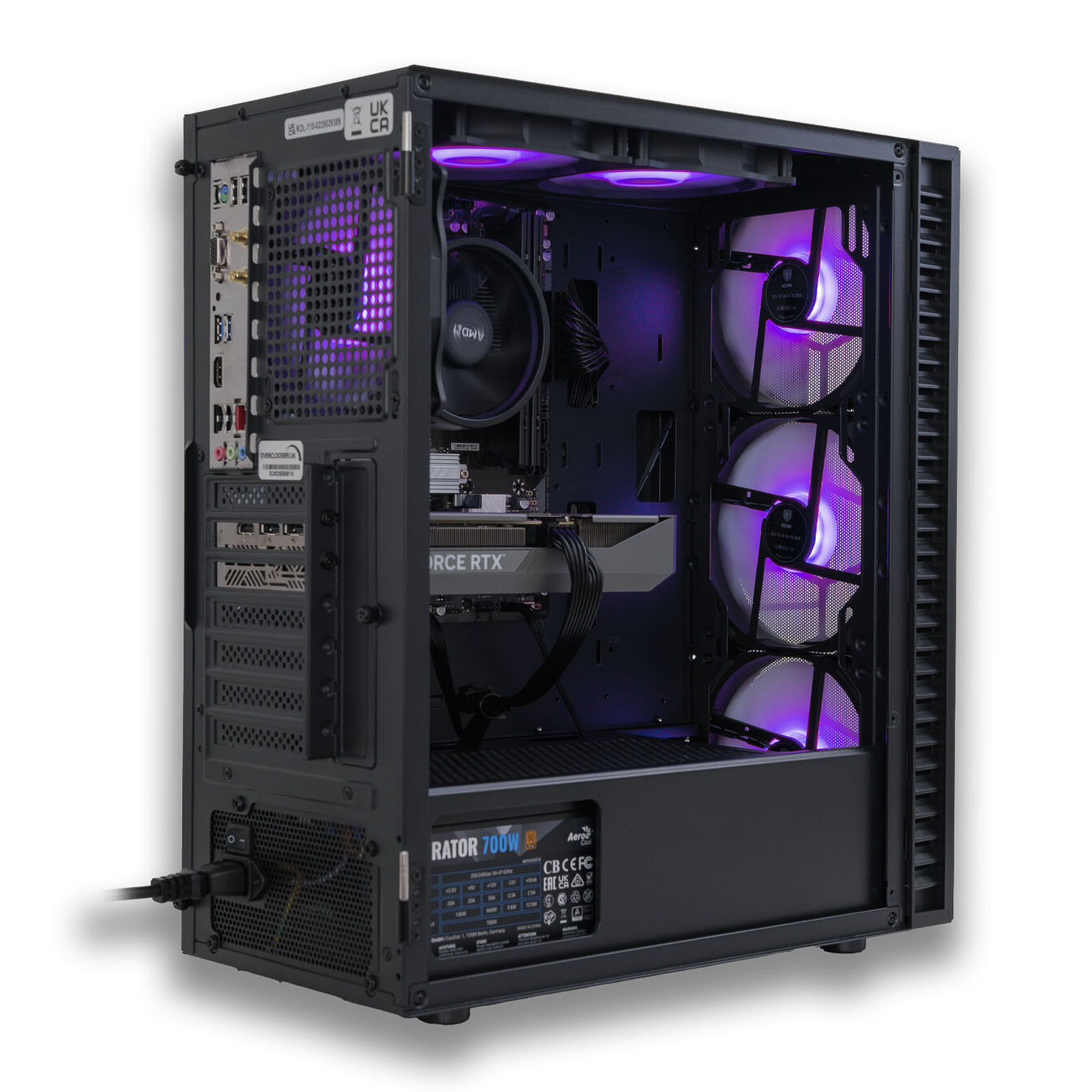 Gaming-PC Mach 2, AMD Ryzen 5 7500F, RTX 5060 Ti 16GB - King Mod Systems - vue 5