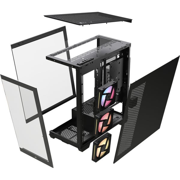 Corsair 3500X LX-R RGB, Tower-Gehäuse - Corsair - vue 12