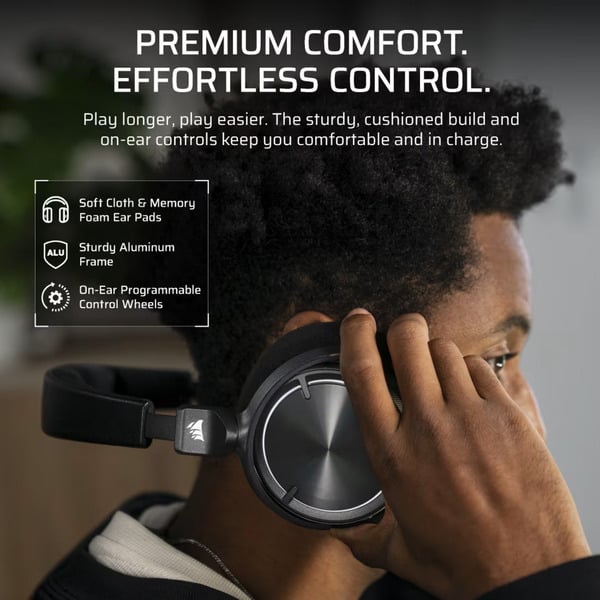 Corsair VIRTUOSO MAX WIRELESS, casque gaming - Corsair - vue 7
