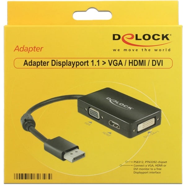 DeLOCK Adapter Displayport > VGA/HDMI/DVI-D - DeLOCK