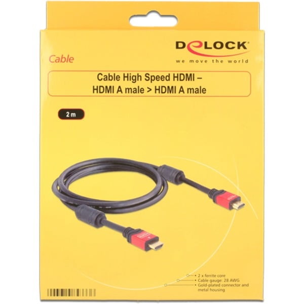 DeLOCK High Speed câble HDMI A (Stecker) > HDMI A (Stecker) - DeLOCK - vue 2