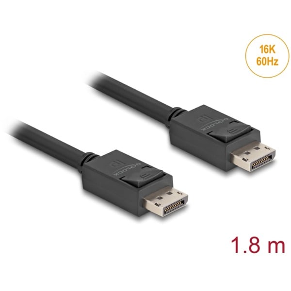 DeLOCK câble DisplayPort 2.1 Stecker > DisplayPort Stecker, 16K, 80 Gbps - DeLOCK - vue 2