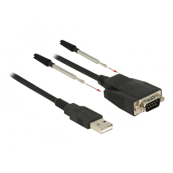 DeLOCK USB 2.0 Adapter, USB-A Stecker > Seriell RS-232 Stecker - DeLOCK