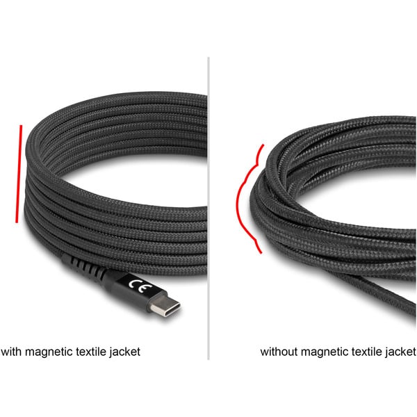 (€ 7,06 / 1 m) DeLOCK USB-C 2.0 câble avec magnetischer Textilummantelung - DeLOCK - vue 4