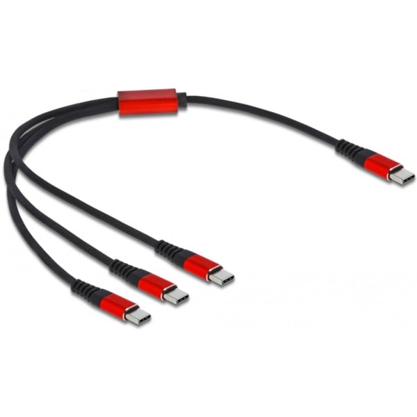 DeLOCK USB câble de charge, USB-C Stecker > 3x USB-C Stecker - DeLOCK