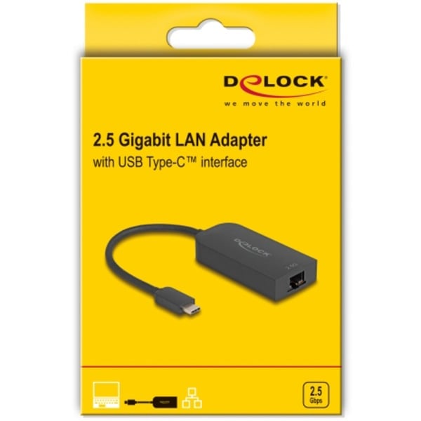DeLOCK USB Typ-A Adapter zu 2,5 Gigabit, adaptateur réseau - DeLOCK - vue 3
