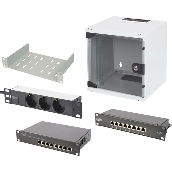 Digitus 25,4 cm (10") Set 1 6HE, IT-Schrank - Digitus