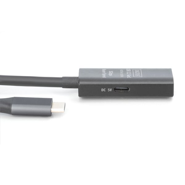 Digitus Aktives USB 3.2 Gen 1 Verlängerungskabel, USB-C Stecker > USB-A Buchse - Digitus - vue 3