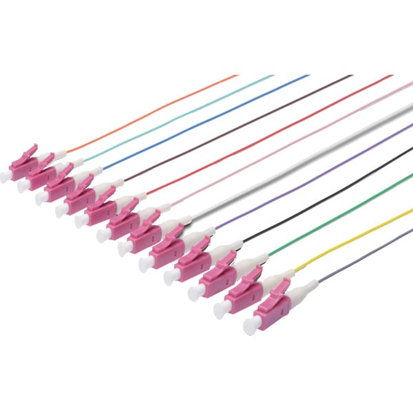 (€ 1,28 / pièces) Digitus Durchgefärbte LC Simplex OM4 Pigtails, câble - Digitus