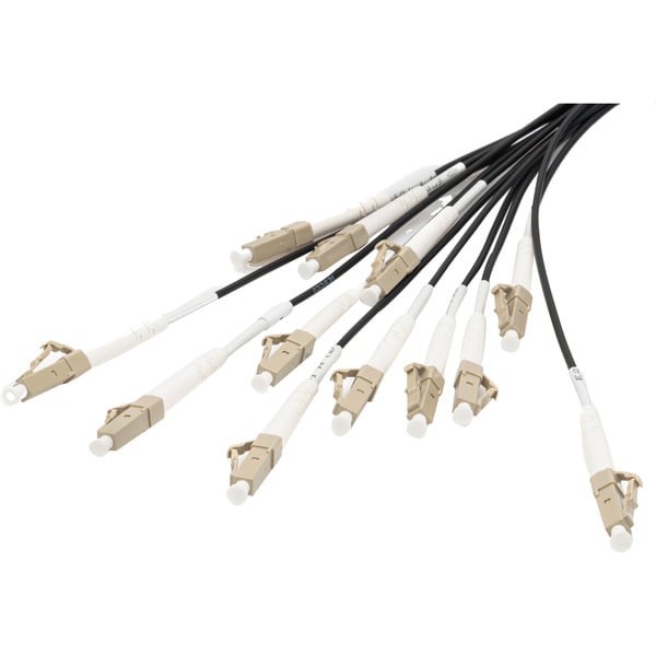 Digitus Glasfaser Universal Breakout câble, Duplex, LC/UPC Stecker, Multimode OM4 - Digitus