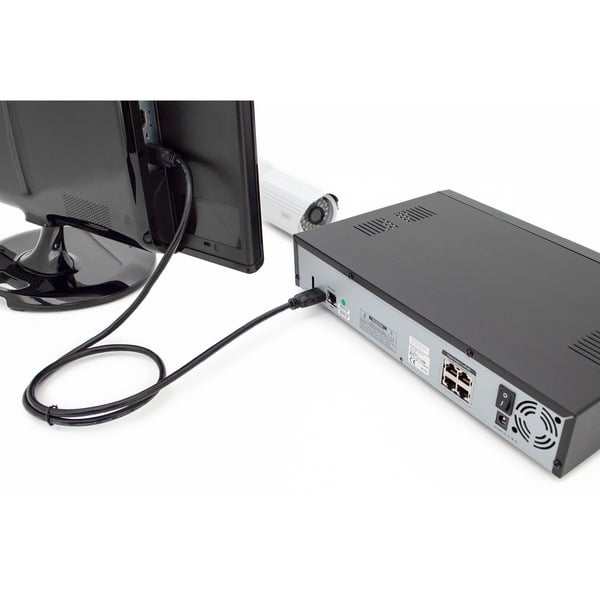 (€ 2,94 / 1 m) Digitus HDMI Premium High Speed Anschlusskabel, avec Ethernet, UHD 4K - Digitus - vue 4