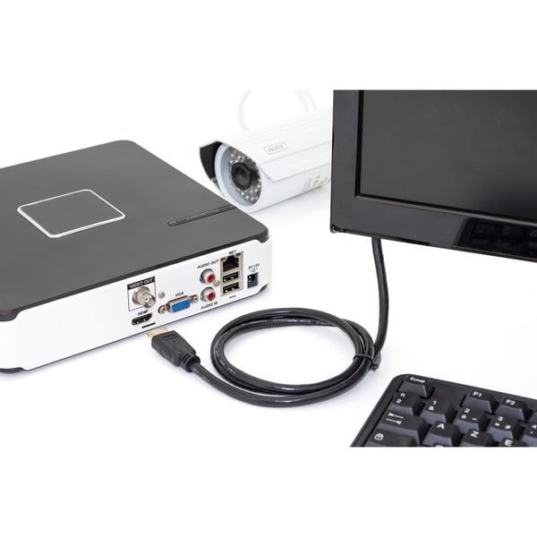 (€ 1,71 / 1 m) Digitus HDMI Premium High Speed Anschlusskabel, avec Ethernet, UHD 4K - Digitus - vue 3
