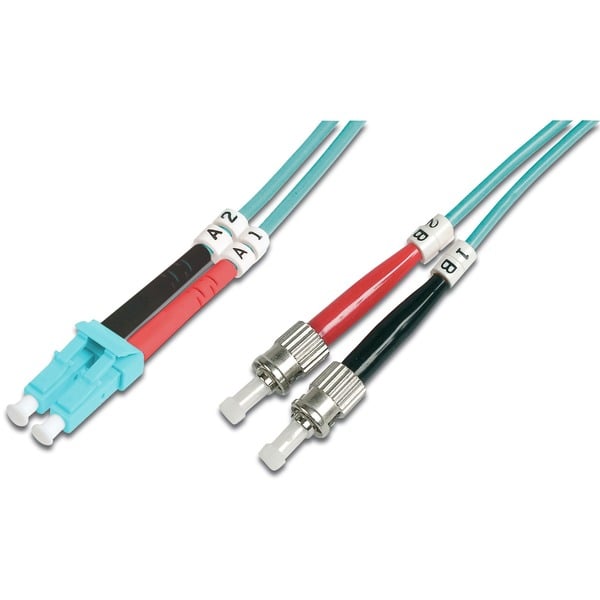 Digitus LWL Patchkabel, Duplex, LC > ST Stecker, Multimode OM3 - Digitus
