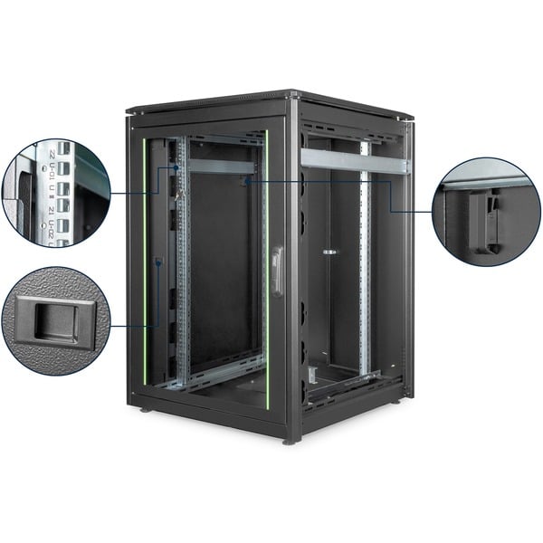 Digitus Netzwerkschrank Unique Serie - 800x800 mm (BxT), IT-Schrank - Digitus - vue 4