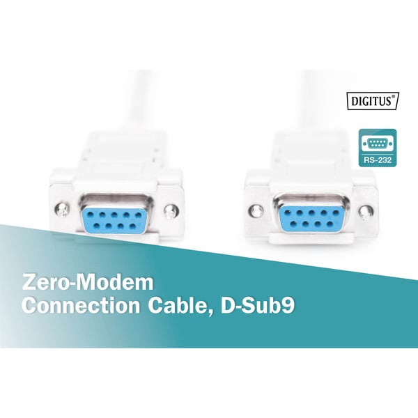 (€ 0,78 / 1 m) Digitus Null-Modem Anschlusskabel - Digitus - vue 5