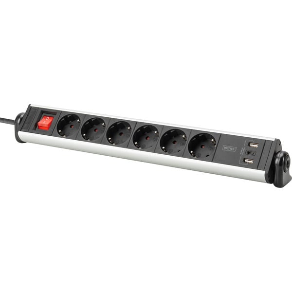 Digitus Office-Steckdosenleiste 6-fach, 3x USB - Digitus