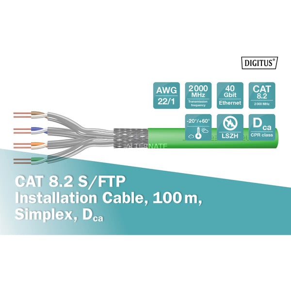 Digitus Professional Cat.8.2 S/FTP Verlegekabel simplex, Dca - Digitus - vue 4