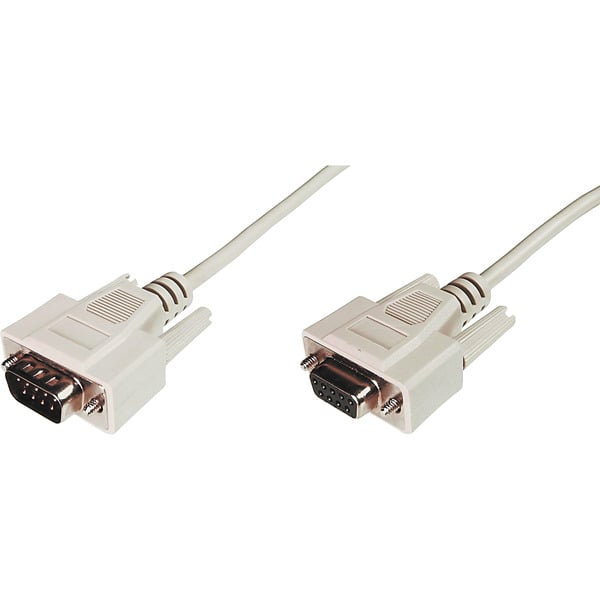 (€ 0,81 / 1 m) Digitus Serielles Datatransfer Verlängerungskabel, D-Sub9 (Stecker) > D-Sub9 (Buchse) - Digitus