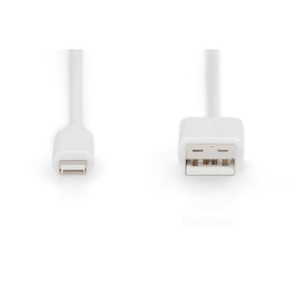 Digitus USB 2.0 Daten-/câble de charge USB-A > Lightning, MFI zertifiziert - Digitus - vue 2
