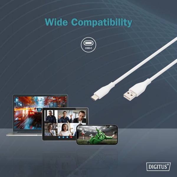 Digitus USB 2.0 Silikon-Anschlusskabel USB-A > USB-C - Digitus - vue 8