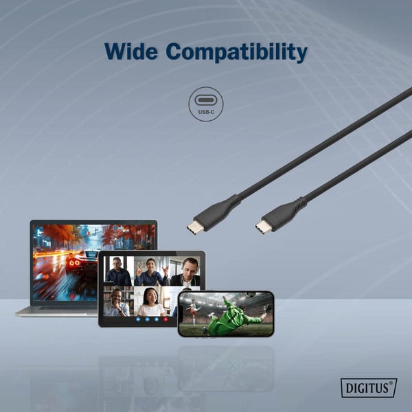 Digitus USB 2.0 Silikon-Anschlusskabel USB-C > USB-C - Digitus - vue 6