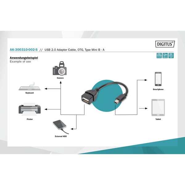 € 1,92 Digitus USB Adapter / Konverter, OTG - Digitus - vue 6