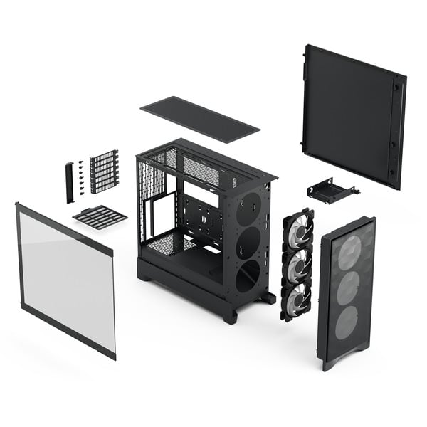 Fractal Design Pop 2 Air Black TG RGB, Tower-Gehäuse - Fractal Design - vue 14